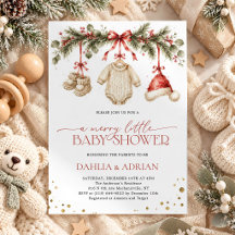 Fröhliche kleine Weihnachts-Winter-Baby-Party