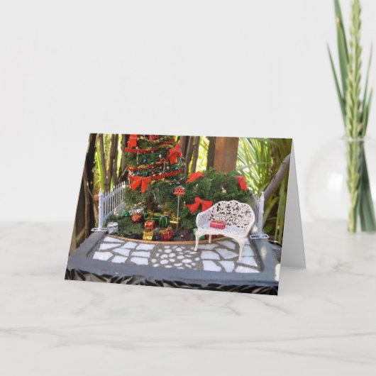 Fröhliche kleine Weihnachtskarte Feiertagskarte (Vorderseite)