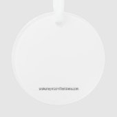 Fröhliche kleine Weihnachtsmäuseverzierung Ornament (Rückseite)