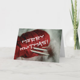 Fröhliche Knitmas Karte