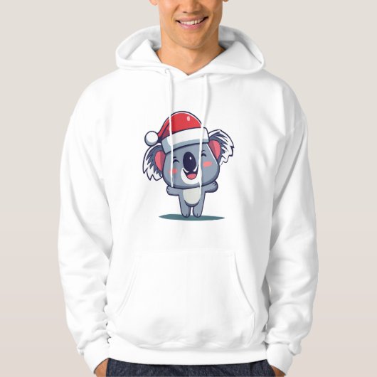 fröhliche koala Weihnachten Hoodie (Vorderseite)