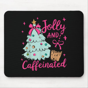 Fröhliche & Koffeinhaltige Kaffee Coquette-Schleif Mousepad