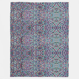 Fröhliche Konfetti-Mosaik II Fleece-Decke Fleecedecke