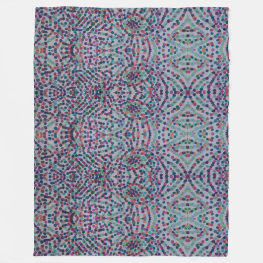 Fröhliche Konfetti-Mosaik II Fleece-Decke Fleecedecke (Vorderseite)