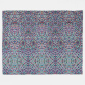 Fröhliche Konfetti-Mosaik II Fleece-Decke Fleecedecke (Vorderseite (Horizontal))