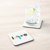 Fröhliche, kreative, moderne Typografie des Inspir Getränkeuntersetzer (Rechte Seite)