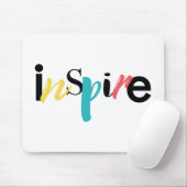Fröhliche, kreative, moderne Typografie des Inspir Mousepad (Mit Mouse)