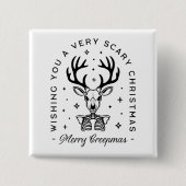 Fröhliche Kreepmas beängstigende Waldtierästhetik Button (Vorderseite)