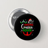 Fröhliche Kreuzemas Familienkreuzfahrt Weihnachtsk Button (Vorne & Hinten)