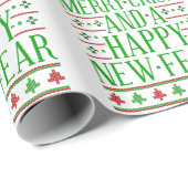 Fröhliche Krise glücklich neue Angst Geschenkpapier (Rolleneckpunkt)