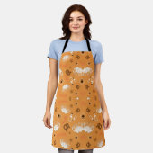 Fröhliche Küchen-Schürze im Paletten-Stil Schürze (Getragen)