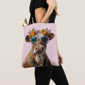 Fröhliche Kuh mit Sonnenbrille Tasche (Von Nahem)