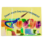 Fröhliche Kunst - Liebe Große Geschenktüte (Vorderseite)