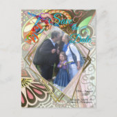 Fröhliche Künstlerische Party Doodle Creation Ankündigungspostkarte (Vorderseite)