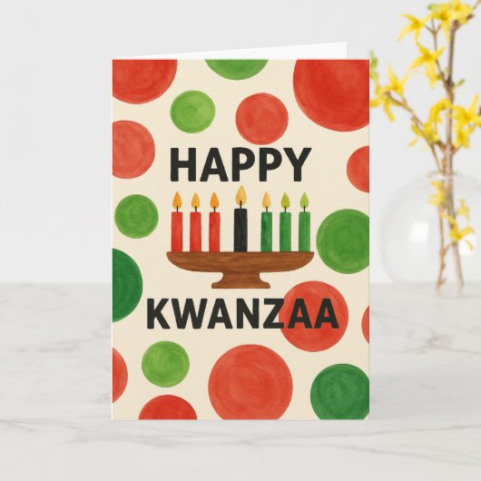 Fröhliche Kwanzaa Karte (Gelbe Blume)