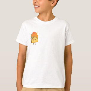 Fröhliche lächelnde Taco-Charakter-Illustration T-Shirt