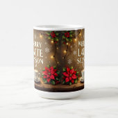 Fröhliche Latte-Saison Kaffeetasse (Mittel)