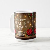 Fröhliche Latte-Saison Kaffeetasse (Vorderseite Links)