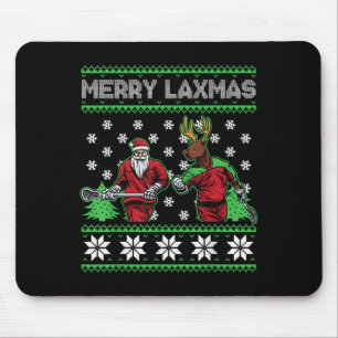 Fröhliche Laxmas Lustige Weihnachten Lacrosse Spie Mousepad