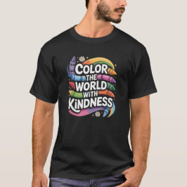 Fröhliche Lehrer färben die Welt mit Freundlichkei T-Shirt