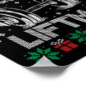 Fröhliche Liftmas Funny Christmas Gym Workout Fitn Poster (Ecke)