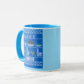 Fröhliche llamakkah tasse (Vorderseite Links)