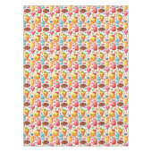 fröhliche, lustige niedliche Süßigkeiten Tischdecke (Vorderseite)