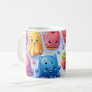 Fröhliche lustige süße Süßigkeiten Kaffeetasse