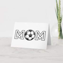 Fröhliche Mama zum Muttertag Fußball Karte
