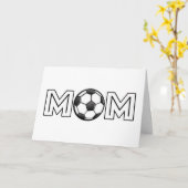 Fröhliche Mama zum Muttertag Fußball Karte (Gelbe Blume)