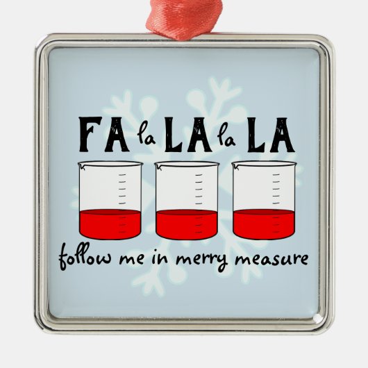 Fröhliche Maß-Becher-Verzierung Ornament Aus Metall (Vorne)