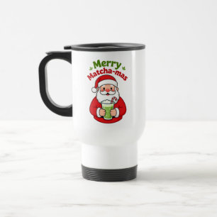 Fröhliche Matchamas Matcha Weihnachten Santa Reisebecher