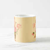 Fröhliche Maus in Blüte – Whimsical-Kaffeetasse Kaffeetasse (Mittel)