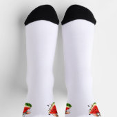 Fröhliche Maus isst Wassermelone Socken (Oben)