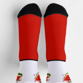Fröhliche Maus isst Wassermelone Socken (Oben)