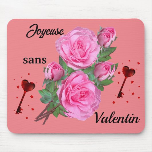 "Fröhliche Mauseppchen ohne Valentinstag" Mousepad (Vorne)