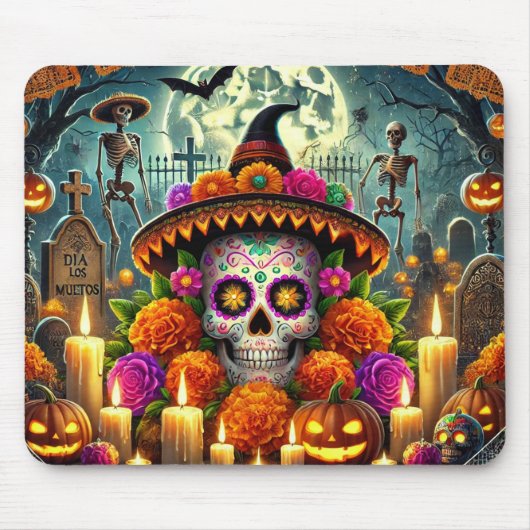 Fröhliche Mauspad Halloween (Vorne)