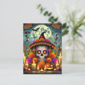 Fröhliche Mauspad Halloween Feiertagspostkarte (Stehend Vorderseite)