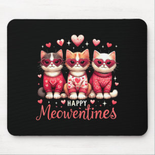 Fröhliche Meowentines Lustige Süße Valentinstag Ka Mousepad
