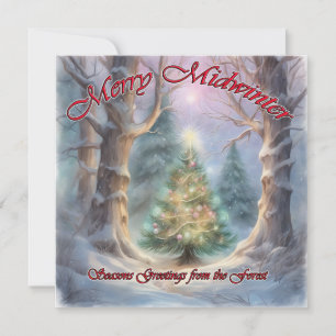 Fröhliche Mitwinterzeit, Grüße zur Jahreszeit von  Feiertagskarte