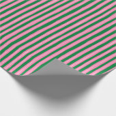Fröhliche Mod-Streifen Geschenkpapier (Ecke)