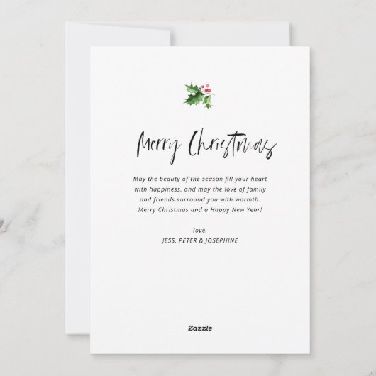 fröhliche, moderne Weihnachten (Rückseite)