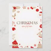 Fröhliche Momente Elegante Weihnachten Party Einla Einladung (Rückseite)