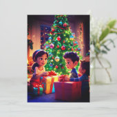 🎄 "Fröhliche Momente: Ihnen ein frohes und leises Dankeskarte (Stehend Vorderseite)