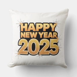 Fröhliche Momente Neues Jahr 2025 Kopfkissen mit K Kissen