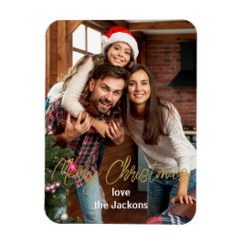 Fröhliche Momente: Personalisierte Weihnachtsfotok Magnet