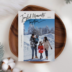 Fröhliche Momente zusammen Weißes Weihnachtsgebäck Feiertagskarte