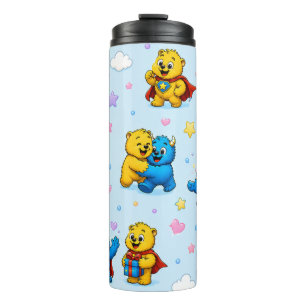 Fröhliche Monster-Freunde Spielzeit-Parade Thermosbecher