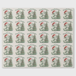 Fröhliche Moo Weihnachten Geschenkpapier