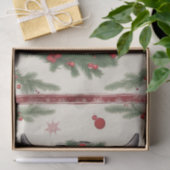 Fröhliche Moos: Kuh verkleidet für Weihnachts-Deko Seidenpapier (Geschenk)